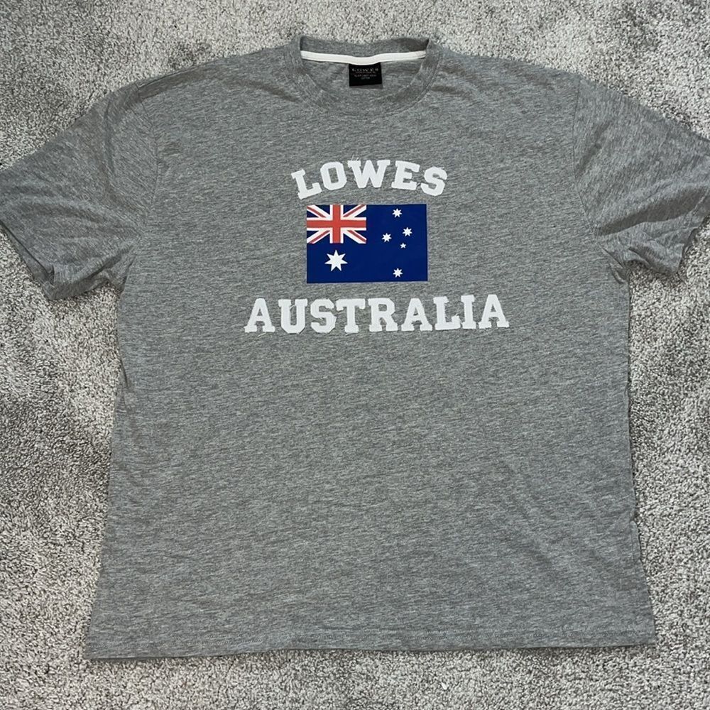 Gray Lowes Import Cotton Australian Flag Australia Great Barrier Reef T Shirt